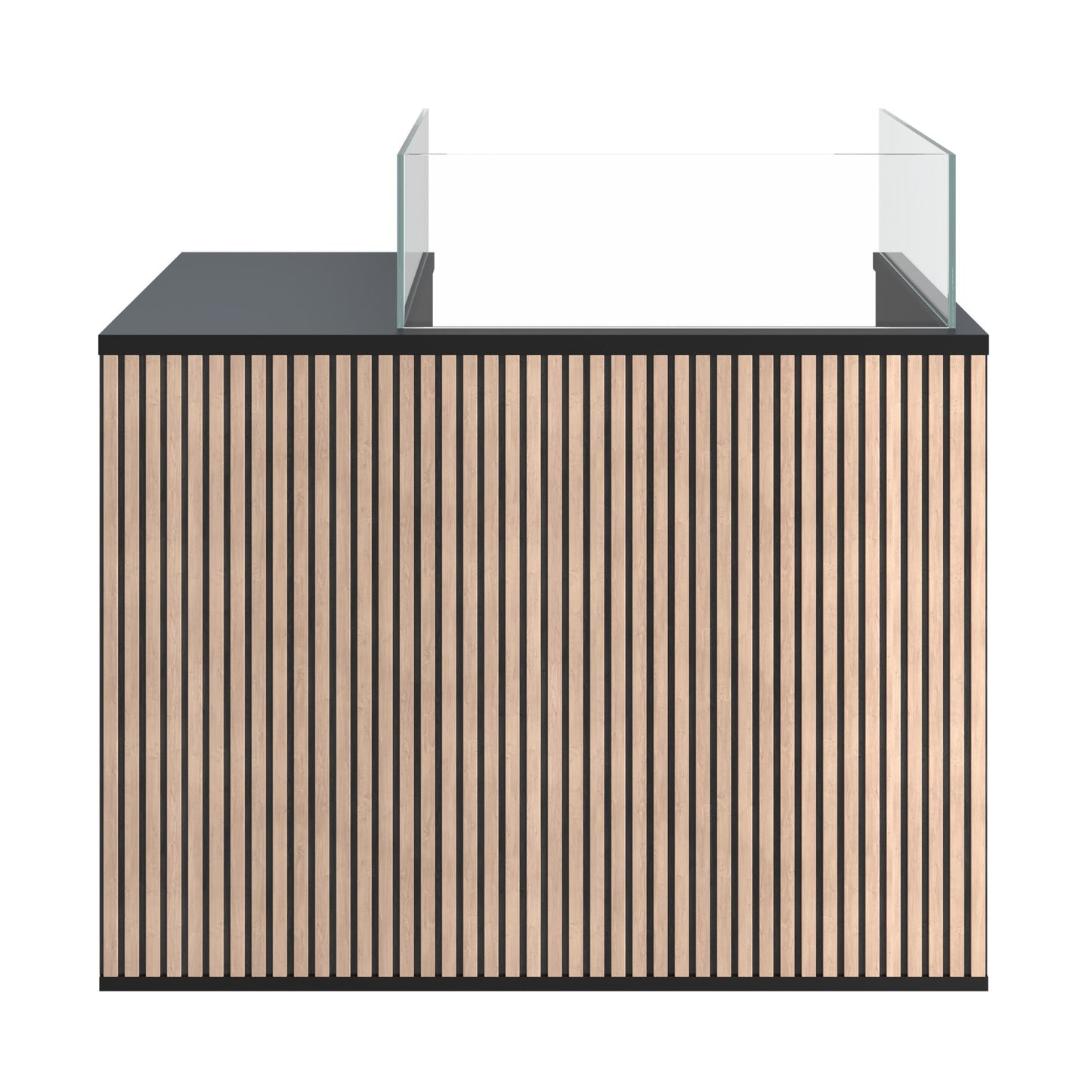 CUTLY IR  voor één snijmachine rechts met houten latjes omlijsting