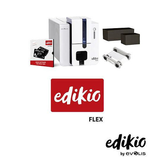 Prijskaartprinter Evolis Edikio Flex met accessoires