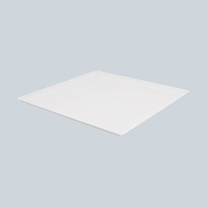 witte gebaksplaat 40x40cm met 4 schuine opstaande randen