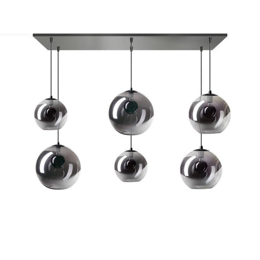 Hanglamp Folilco met 6 moderne glazen 