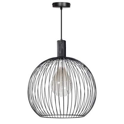 Hanglamp Pelec met een diameter van 50 cm en een kleinere fitting