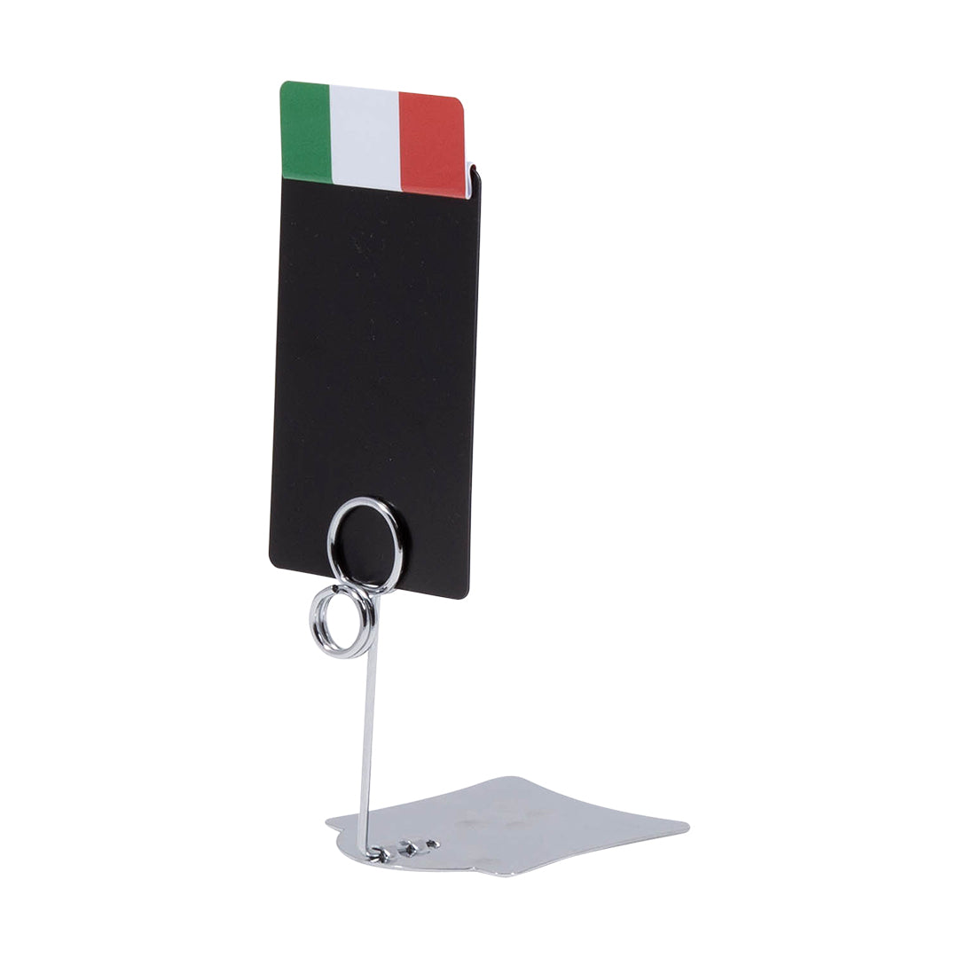 Opzetstukje prijskaarthouder met de Italiaanse vlag