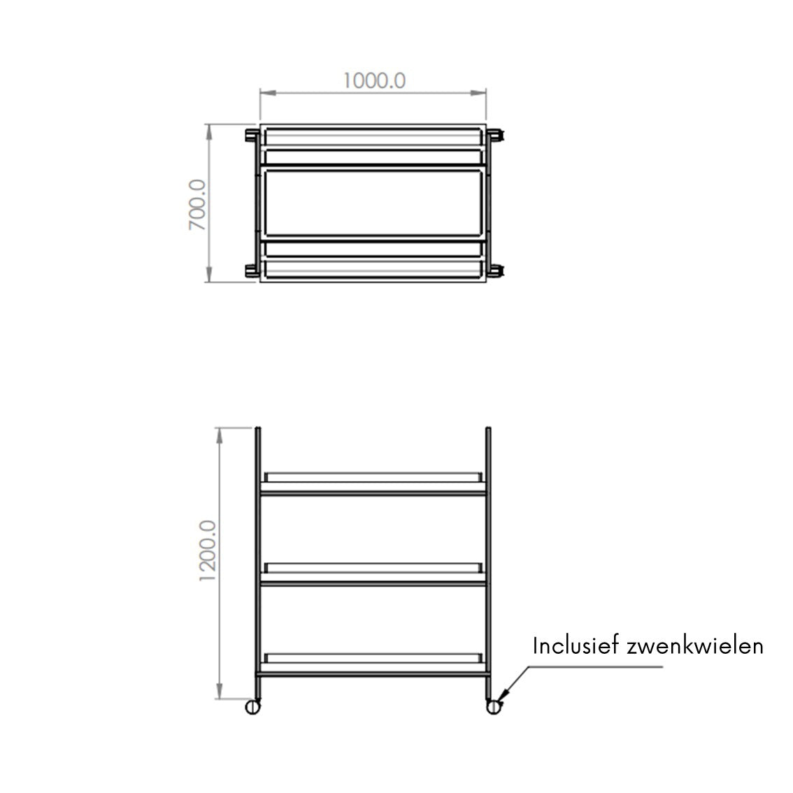 Presentatiekar LIZZY | Zwart & licht eiken