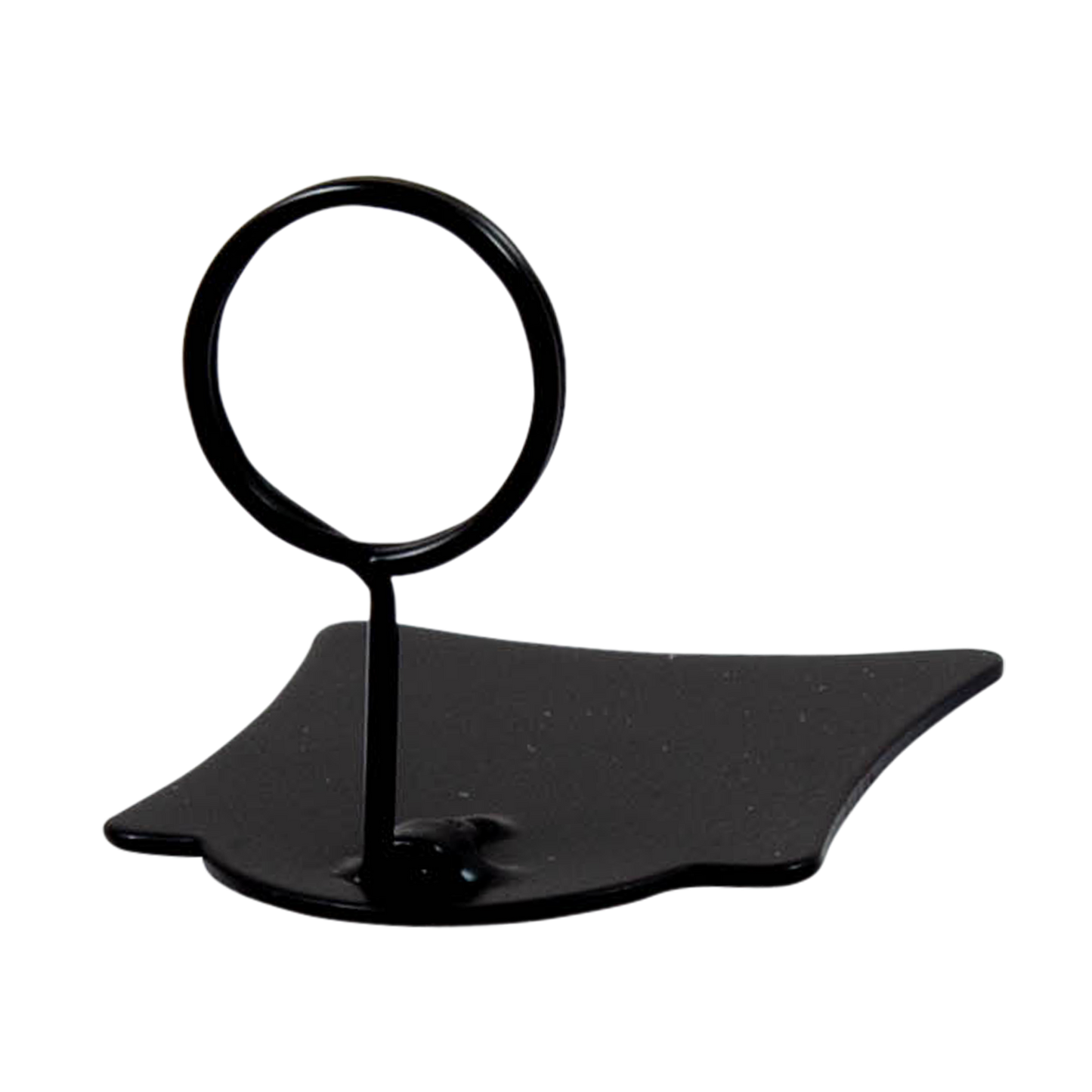 Zwarte prijskaarthouder Olly mini (3 cm hoog)