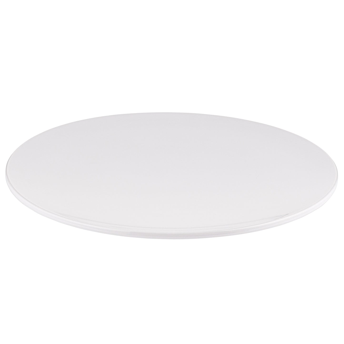 Witte, ronde melamine presentatieschaal