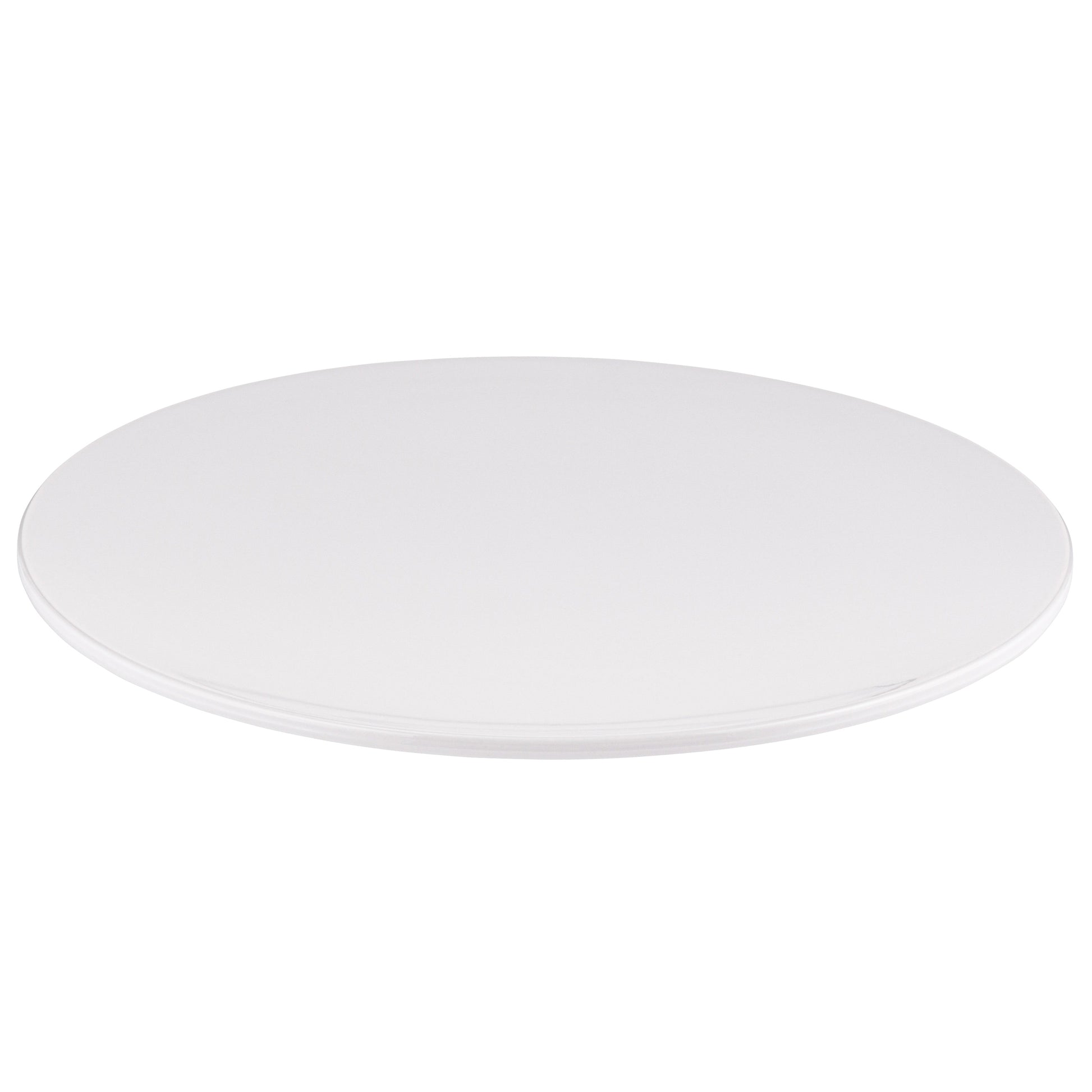 Witte, ronde melamine presentatieschaal