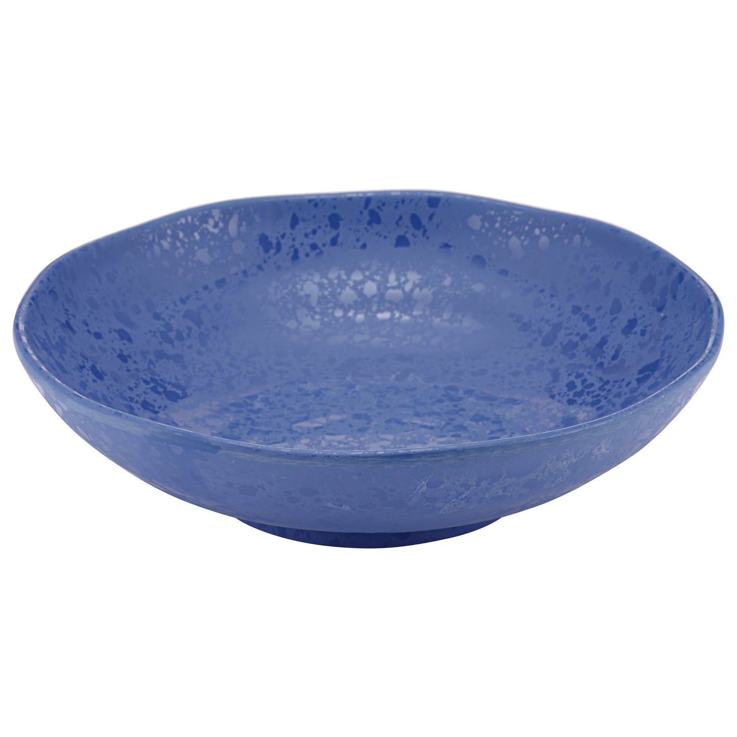 Indigo mineral crackle schaal met een diameter van 24 cm.