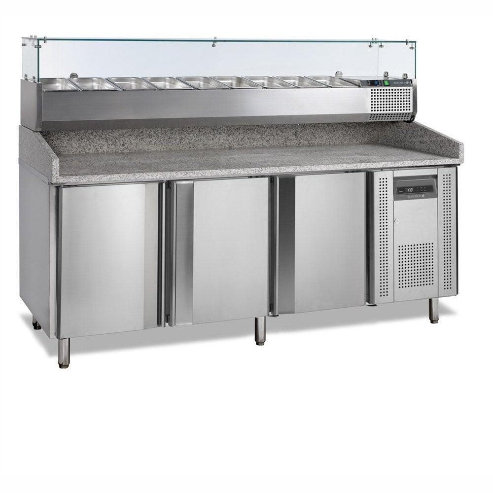 Pizzatafel incl. unit voor toppings PT1300 + VK38-200